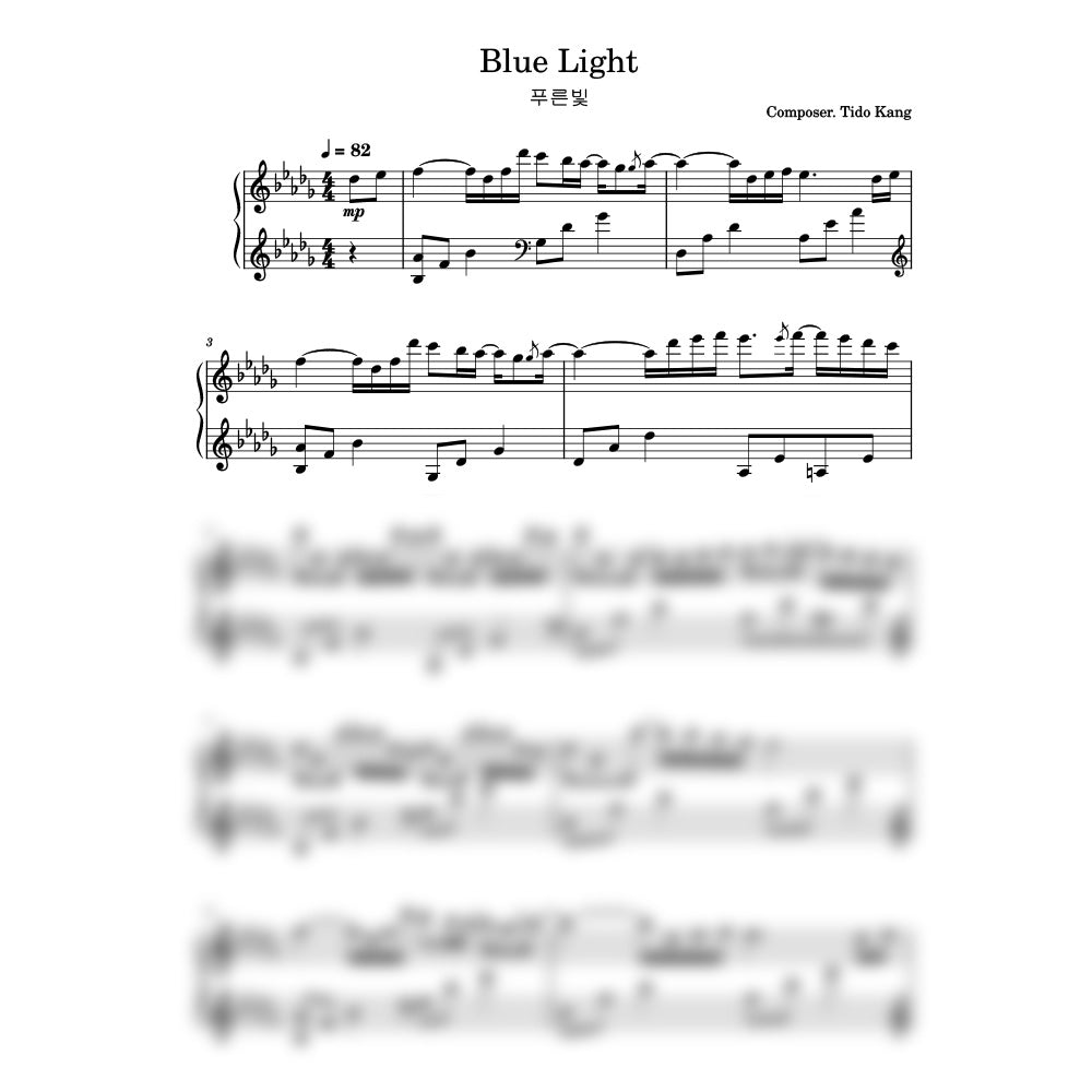 Blue Light – Original Piano Sheet Music (PDF)