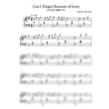 Can't Forget Because of Love – Original Piano Sheet Music (PDF)